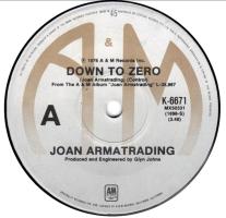 Joan Armatrading: Down to Zero Australia 7-inch