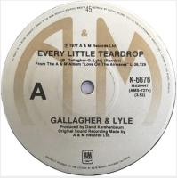 Gallagher & Lyle: Every Little Teardrop Australia 7-inch