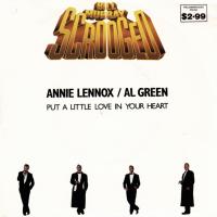 Al Green & Annie Lennox: Put a Little Love In Your Heart Australia 7-inch