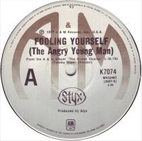 Styx: Fooling Yourself (The Angry Young Man) Australia 7-inch