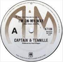 Captain & Tennille: I'm On My Way Australia 7-inch