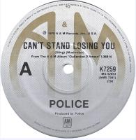 Police: Can't Stand Losing You Australia 7-inch