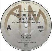 Styx: Blue Collar Man Australia 7-inch