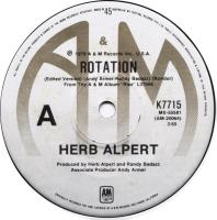 Herb Alpert: Rotation Australia 7-inch