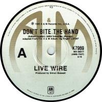 Live Wire: Don't Bite the Hand Australia 7-inch
