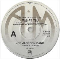 Joe Jackson: Mad At You Australia 7-inch