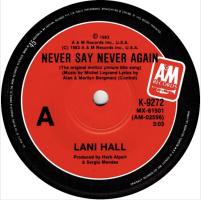 Lani Hall: Never Say Never Again Australia 7-inch