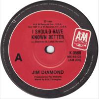 Jim Diamond: I Should Have Known Better Australia 7-inch