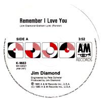 Jim Diamond: Remember I Love You Australia 7-inch