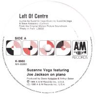 Suzanne Vega: Left Of Center Australia 7-inch