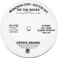 Dennis Brown: On the Rocks US promo 12-inch