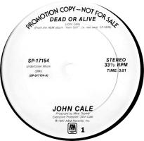 John Cale: Dead Or Alive US promo 12-inch