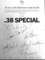 38 Special: AOR Top Tracks Sampler US album insert