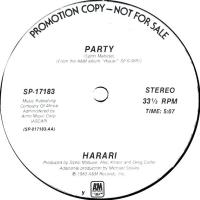 Harari: Party US promo 12-inch