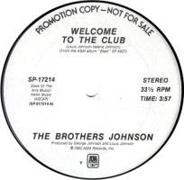 Brothers Johnson: Welcome to the Club US promo 12-inch