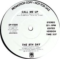 8th Day: Call Me Up US promo 12-inch