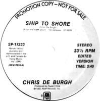 Chris DeBurgh: Ship to Shore US promo 12-inch