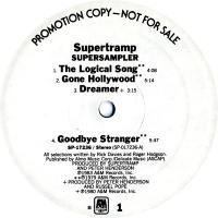Supertramp: Supersampler US promo 12-inch
