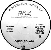 Oingo Boingo: Wake Up (It's 1984) US promo 12-inch