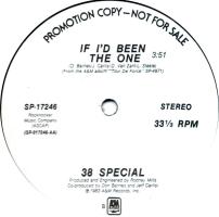38 Special: If I'd Been the One US promo 12-inch