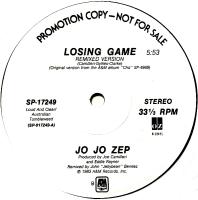 Jo Jo Zep: Losing Game US promo 12-inch