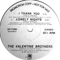 Valentine Brothers: I Thank You US promo 12-inch