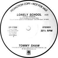Tommy Shaw: Lonely School US promo 12-inch