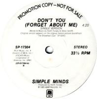 Simple Minds: Don't You (Forget About Me) US promo 12-inch