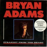 Bryan Adams: Straight From the Heart Britain 7-inch