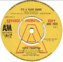 Peter Frampton: It's a Plain Shame Britain promo 7-inch