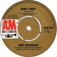 Burt Bacharach: Bond Street Britain 7-inch