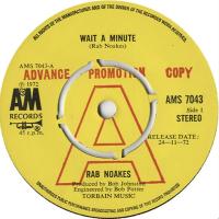 Rab Noakes: Wait a Minute Britain promo 7-inch