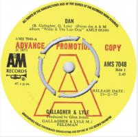 Gallagher & Lyle: Dan Britain promo 7-inch