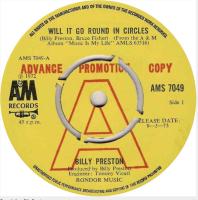 Billy Preston: Will It Go Round In Circles Britain promo 7-inch