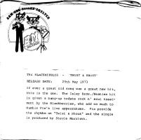 Blackberries: Twist & Shout Britain 7-inch