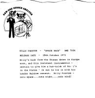 Billy Preston: Space Race Britain 7-inch