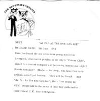 Nutz: As Far As the Eye Can See Britain 7-inch