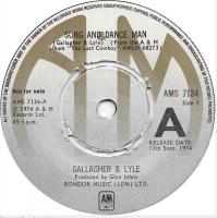 Gallagher & Lyle: Song and Dance Man Britain 7-inch