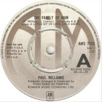 Paul Williams: The Family Of Man Britain promo 7-inch