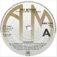 Carpenters: Only Yesterday Britain 7-inch