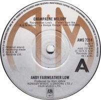 Andy Fairweather Low: Champagne Melody Britain 7-inch