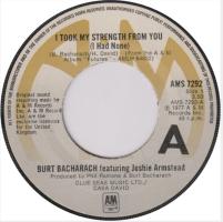 Burt Bacharach: I Took My Strength From You Britain 7-inch