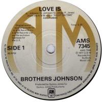 Brothers Johnson: Love Is Britain 7-inch