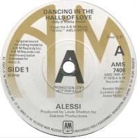 Alessi: Dancing In the Halls Of Love Britain promo 7-inch