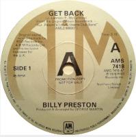 Billy Preston: Get Back Britain promo 7-inch