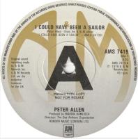 Peter Allen: I Could Have Been a Sailor Britain promo 7-inch