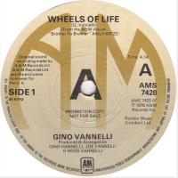 Gino Vannelli: Wheels Of Life Britain promo 7-inch