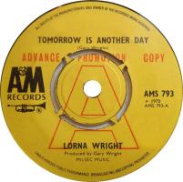 Lorna Wright: Tomorrow Is Another Day Britain promo 7-inch
