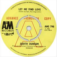 Judith Durham: Let Me Find Love Britain promo 7-inch