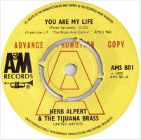 Herb Alpert & the Tijuana Brass: You Are My Life Britain promo 7-inch
